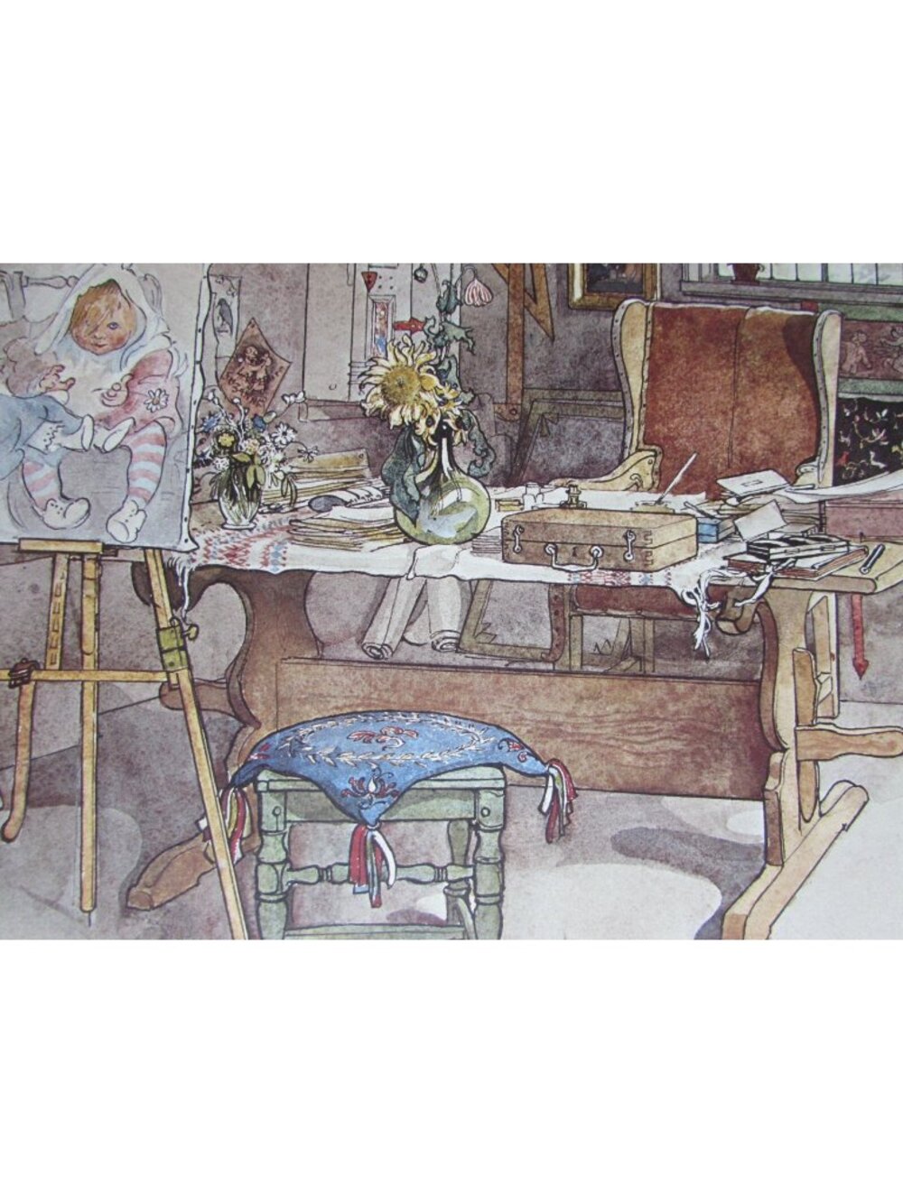 Carl Larsson Albert Office Art Room Ateliern Ena Halften 53011 Print